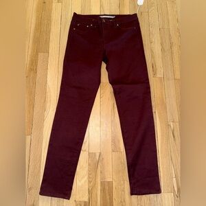 Tractr Women's Burgundy Skinny Jeans